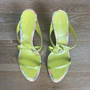 Nine West Croc Leather Wedge Sandal | 9.5M